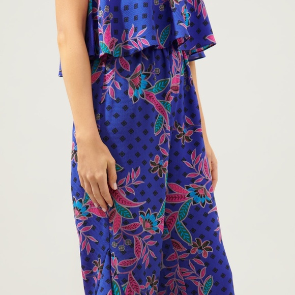 SUGARLIPS ✨NEW✨ Rayanne Indigo Lanah Strapless Ruffle Jumpsuit - Large - NWT - Picture 4 of 5